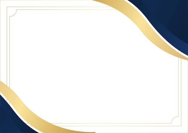 Fondo abstracto azul y oro moderno. Plantilla de fondo de patrón de banner de diseño gráfico abstracto de vector.
