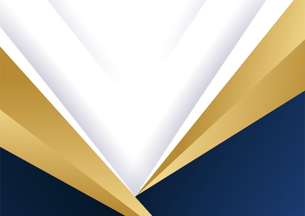 Fondo abstracto azul y oro moderno. Plantilla de fondo de patrón de banner de diseño gráfico abstracto de vector.