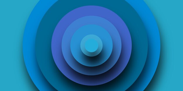 Fondo abstracto azul oscuro con forma geométrica gráfica formas de círculo de gradiente de moda