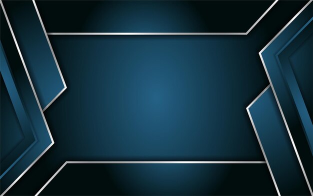 Fondo abstracto azul oscuro con línea metálica