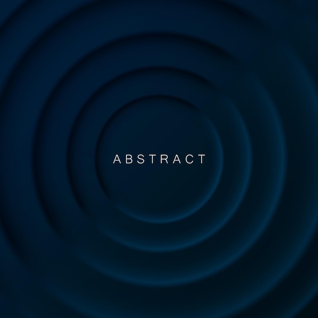 Fondo abstracto azul oscuro minimalista con círculos oscuros. Diseño de papel tapiz exclusivo para carteles, folletos, presentaciones, sitios web. Fondo geométrico