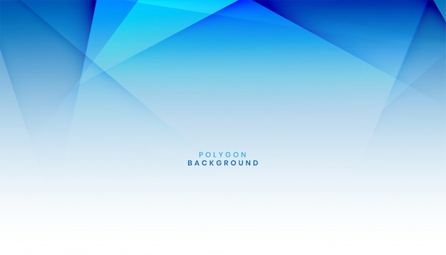 Fondo abstracto azul polígono