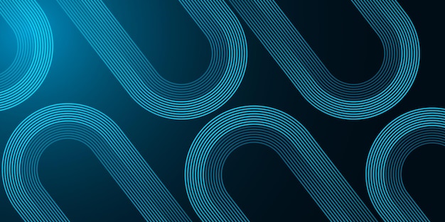 Fondo abstracto azul y verde con líneas brillantes