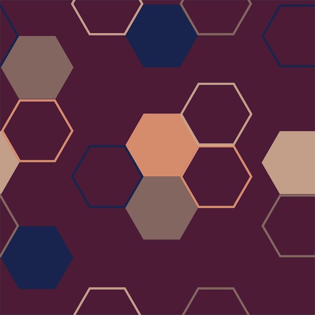 Fondo abstracto de azulejo hexagonal moderno