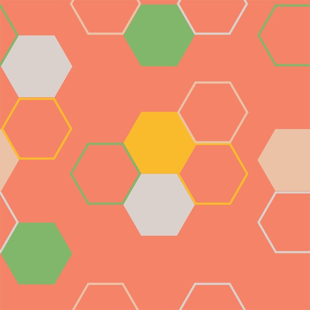 Fondo abstracto de azulejo hexagonal moderno