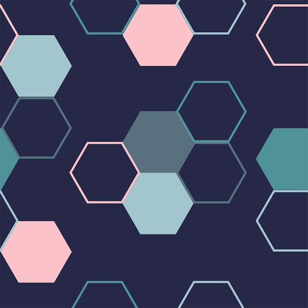 Fondo abstracto de azulejo hexagonal moderno