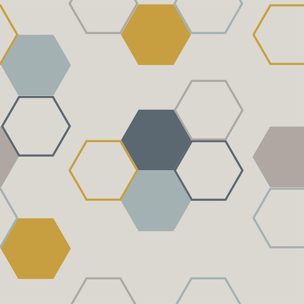 Fondo abstracto de azulejo hexagonal moderno