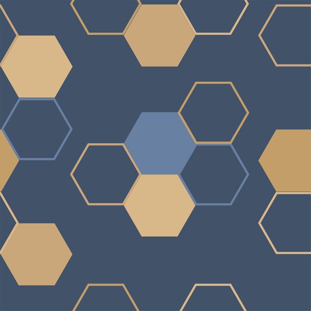 Fondo abstracto de azulejo hexagonal moderno