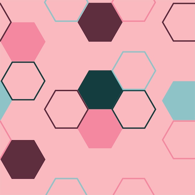 Fondo abstracto de azulejo hexagonal moderno