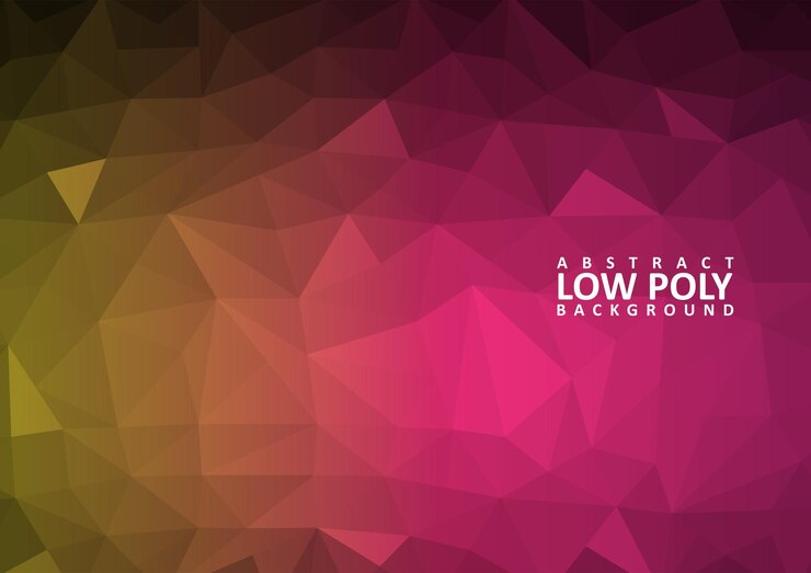 Vector fondo abstracto de baja poli con formas triangulares