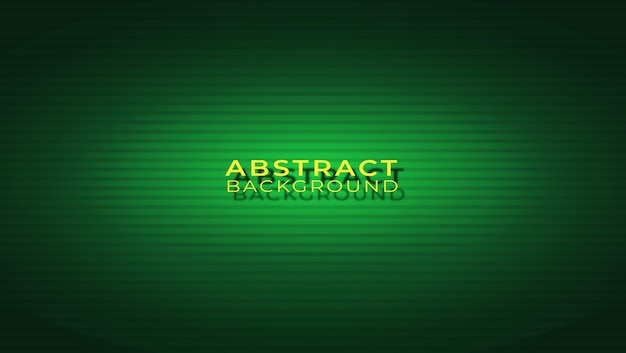 Fondo abstracto con banner de diseño de rayas horizontales verdes