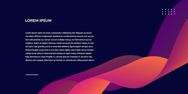 fondo abstracto de banner web con color degradado