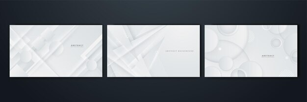 Fondo abstracto blanco Diseño de fondo moderno abstracto gris blanco Diseñado para plantilla de póster en fondo web banner plantilla de redes sociales fondo de aplicación presentación de negocios