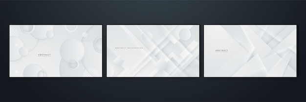 Fondo abstracto blanco Diseño de fondo moderno abstracto gris blanco Diseñado para plantilla de póster en fondo web banner plantilla de redes sociales fondo de aplicación presentación de negocios