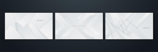 Fondo abstracto blanco Diseño de fondo moderno abstracto gris blanco Diseñado para plantilla de póster en fondo web banner plantilla de redes sociales fondo de aplicación presentación de negocios