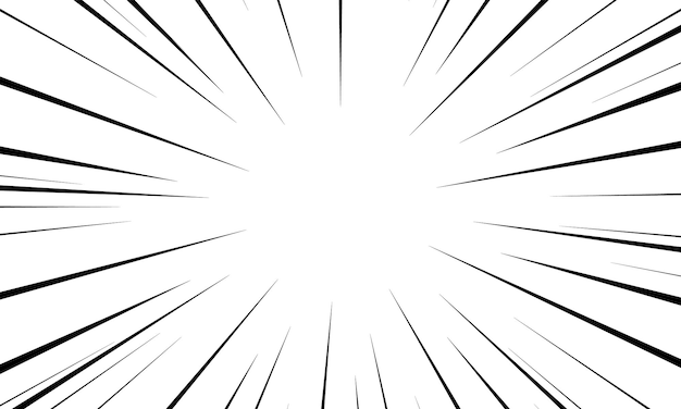 Fondo abstracto blanco con diseño vectorial de velocidad de estilo futurista, moderno y de ráfaga de rayos negros