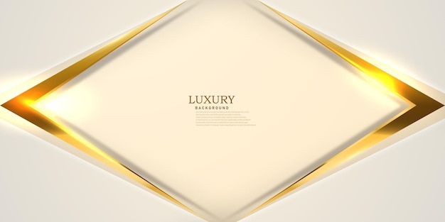 Fondo abstracto blanco y dorado con una hermosa decoración de línea dorada.