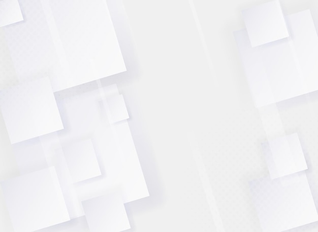 Fondo abstracto blanco y gris con cuadrados
