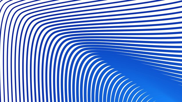 Fondo abstracto blanco con imagen vectorial de línea curva azul
