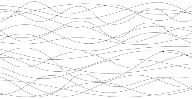 Fondo abstracto blanco con línea ondulada Concepto de tecnología digital del futuro