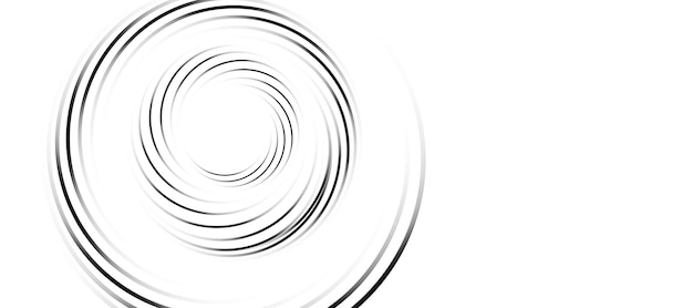 Fondo abstracto blanco con líneas circulares