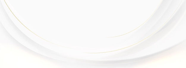 Fondo abstracto blanco con líneas doradas