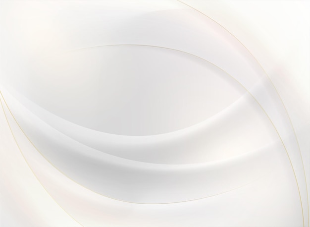 Fondo abstracto blanco con líneas doradas