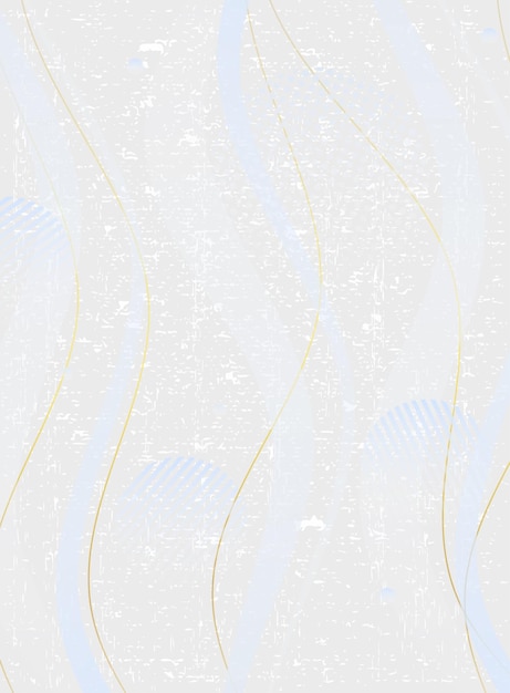 Fondo abstracto blanco con líneas doradas
