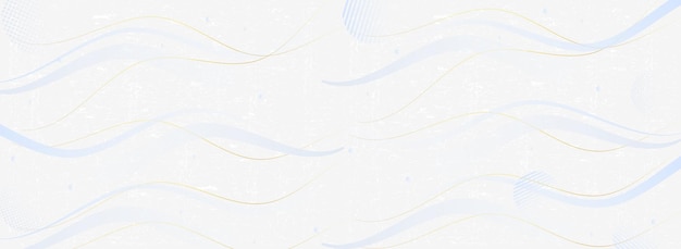 Fondo abstracto blanco con líneas doradas