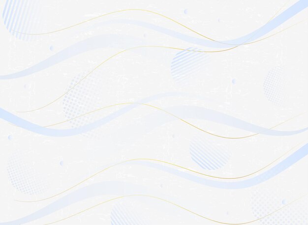 Fondo abstracto blanco con líneas doradas