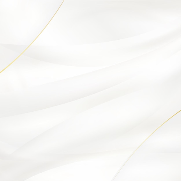 Vector fondo abstracto blanco con líneas doradas