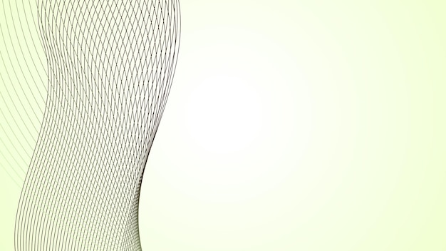 Fondo abstracto blanco y menta con imagen vectorial de papel tapiz de línea curva como telón de fondo