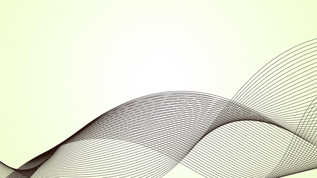 Fondo abstracto blanco y menta con imagen vectorial de papel tapiz de línea curva como telón de fondo