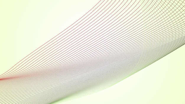 Fondo abstracto blanco y menta con imagen vectorial de papel tapiz de línea curva como telón de fondo
