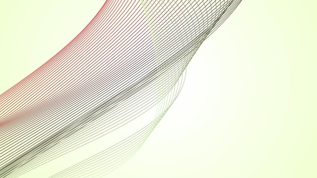 Fondo abstracto blanco y menta con imagen vectorial de papel tapiz de línea curva como telón de fondo