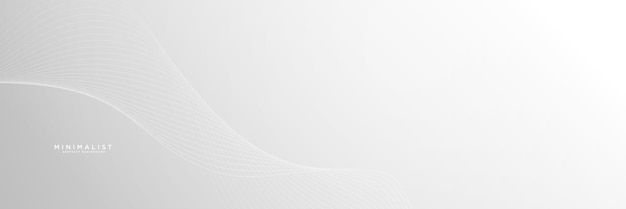 Fondo abstracto blanco minimalista con ornamento de líneas
