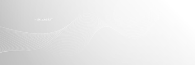 Fondo abstracto blanco minimalista con ornamento de líneas