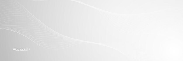 Fondo abstracto blanco minimalista con ornamento de líneas