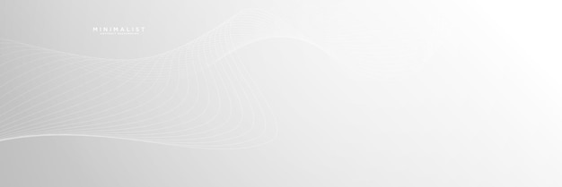 Fondo abstracto blanco minimalista con ornamento de líneas