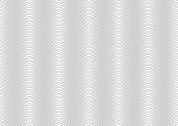 Fondo abstracto en blanco y negro con patrón de líneas onduladas