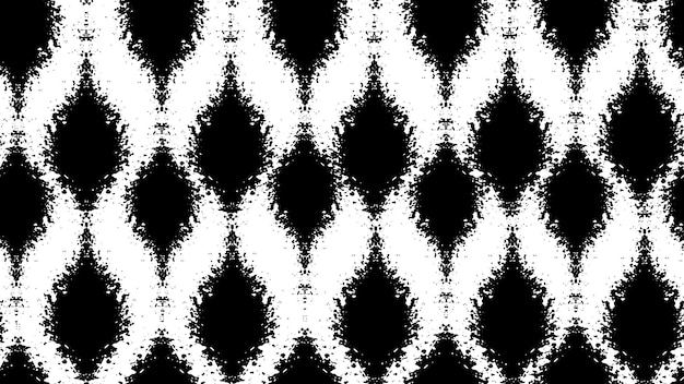 Fondo abstracto en blanco y negro con patrón negro sin costuras para diseño y decoración