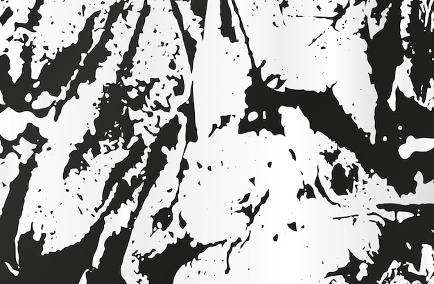 Fondo abstracto en blanco y negro con textura de pintura Impresión de pintura blanca en gráfico vectorial oscuro