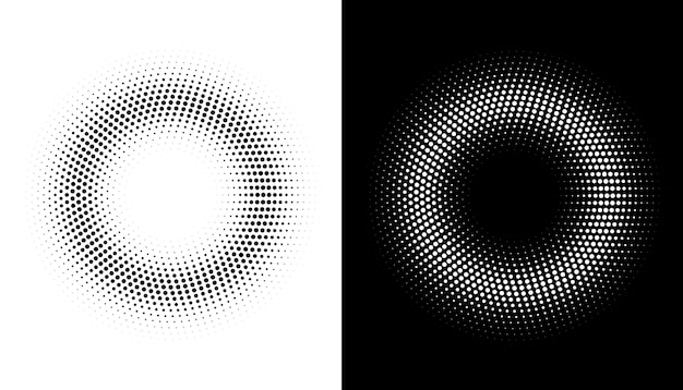 Fondo abstracto blanco con textura grunge de semitono de puntos de ruido de grano de película negra para diseño