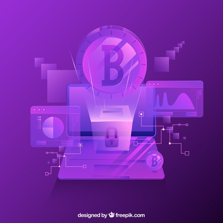 Vector fondo abstracto de blockchain