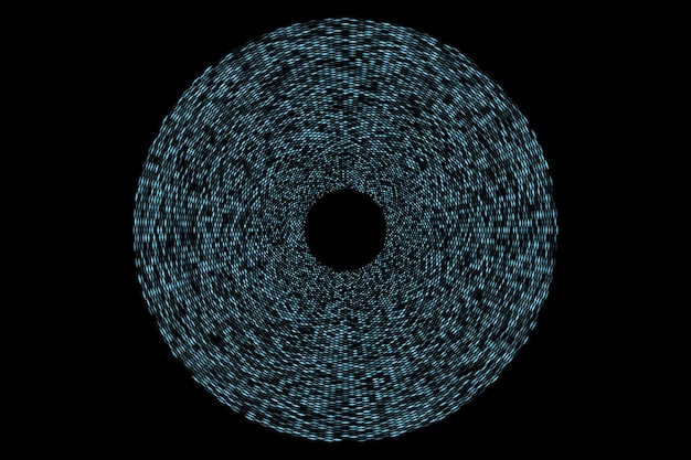 Fondo abstracto de bola de círculo de medio tono azul