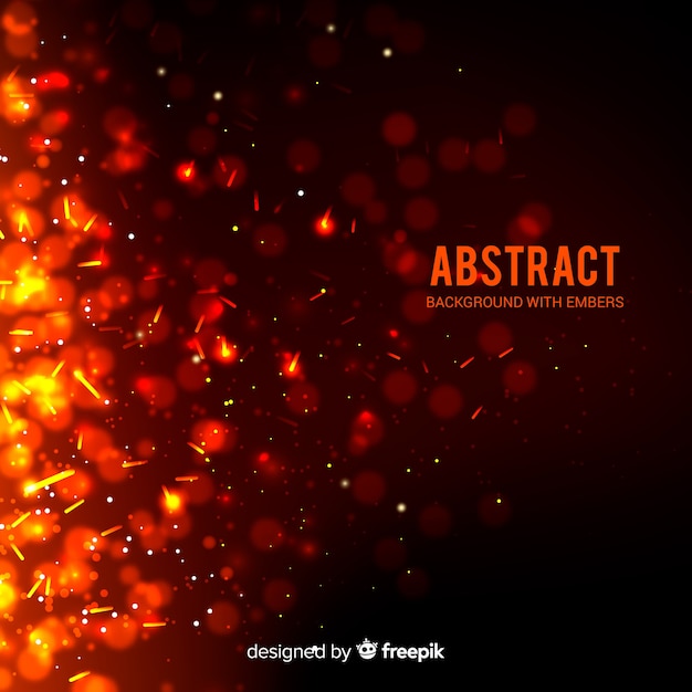 Fondo abstracto con brasas