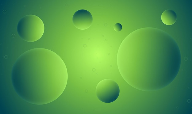 Fondo abstracto de burbuja de luz verde