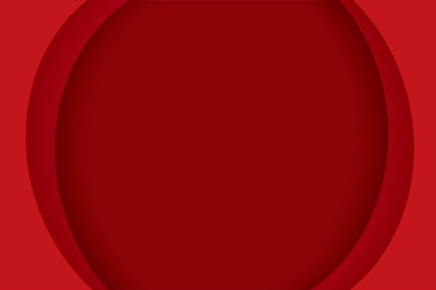 Fondo abstracto de capa de papel rojo. Círculo de capas de corte de papel con espacio para texto.