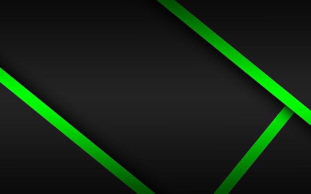 Fondo abstracto con capas negras y verdes una por encima de la otra plantilla de diseño moderno para su negocio Ilustración vectorial con rayas y líneas oblicuas