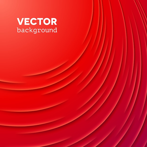Fondo abstracto con capas rojas